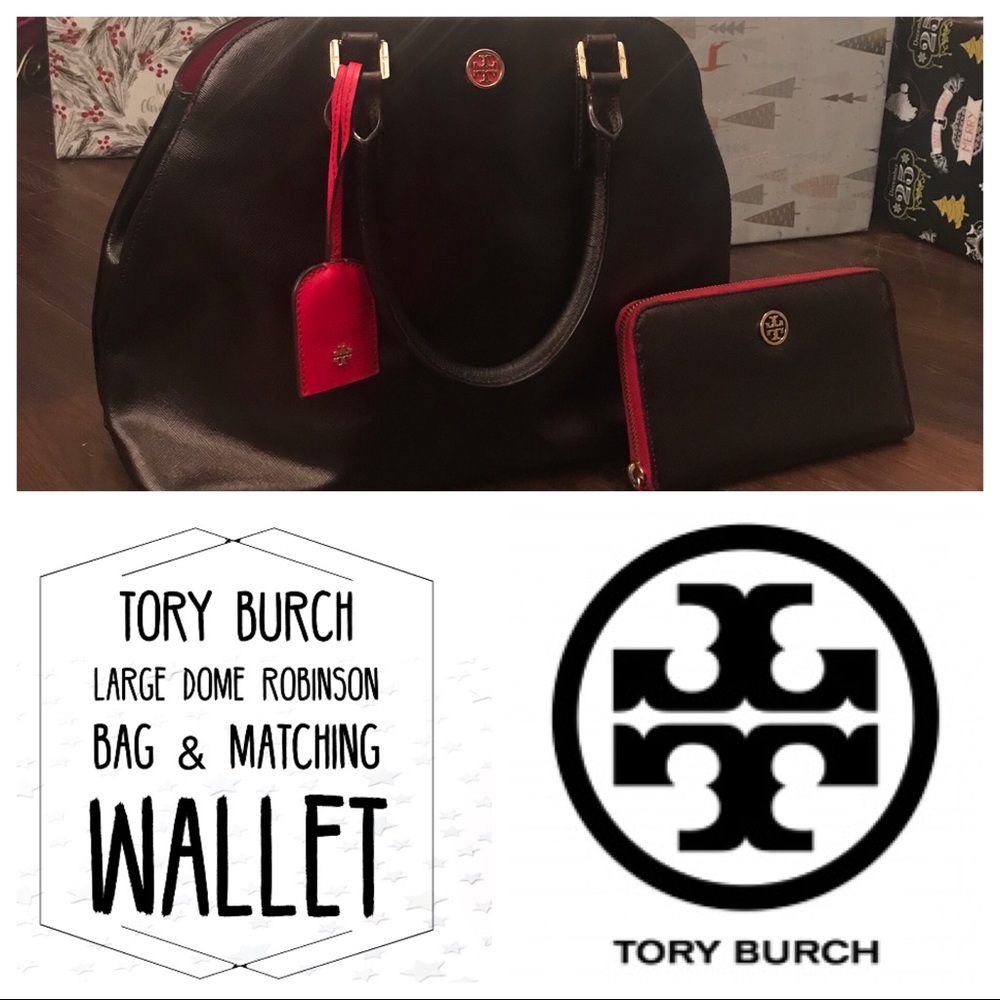 Tory Burch Robinson Large Dome Bag  & Wallet